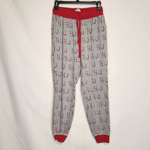 Mud Pie Red and Gray Pajama Bottoms. Size S Christmas Holiday. Cozy - Picture 1 of 7